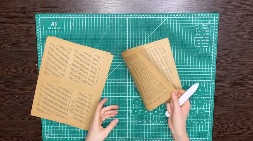 Фрагмент урока: работа с листами книжного блока
